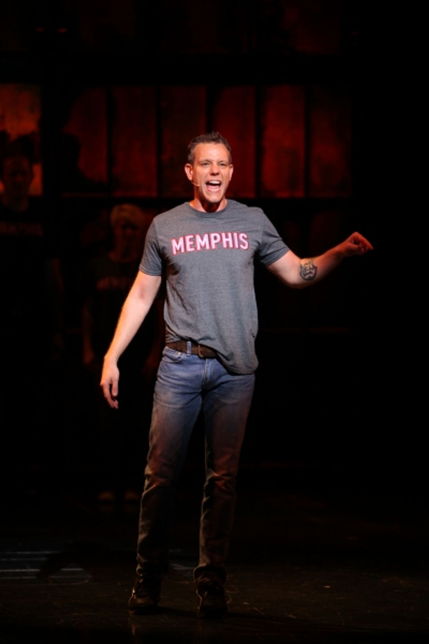 Photo Coverage: First Look at Adam Pascal as MEMPHIS' Huey Calhoun!  Image
