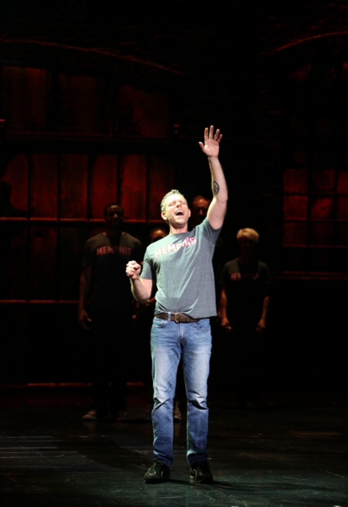Photo Coverage: First Look at Adam Pascal as MEMPHIS' Huey Calhoun!  Image