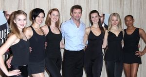 Hugh Jackman with Emily Tyra, Anne Otto, Hilary MichaEl Thompson, Lara Seibert, Robin Campbell & Kearran Giovanni. Photo Credit: Walter McBride @ BroadwayWorld Hugh Jackman with Emily Tyra, Anne Otto, Hilary MichaEl Thompson, Lara Seibert, Robin Photo