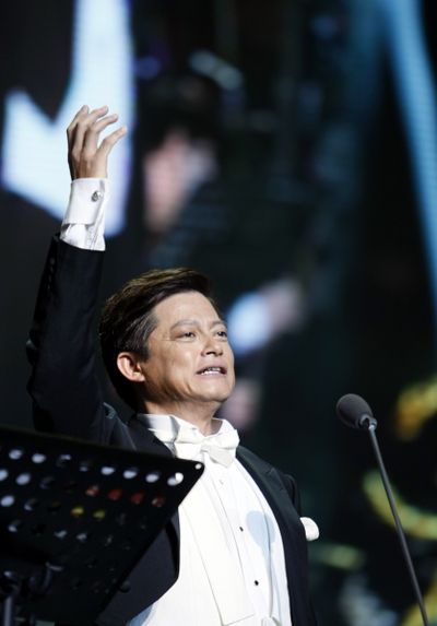  BEIJING, Oct. 22, 2011 Singer Mo Hualun performs during a vocal concert in Beijing,  Photo