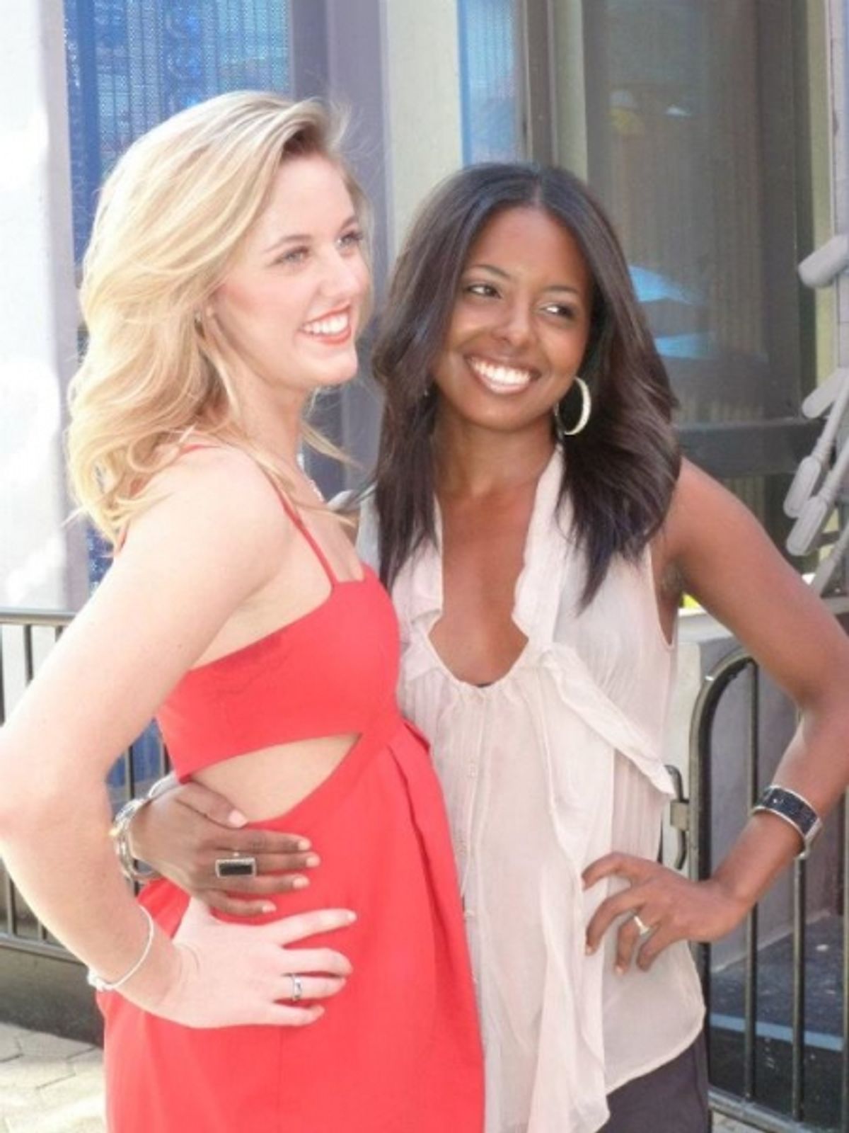 Taylor Louderman and Adrienne Warren at 