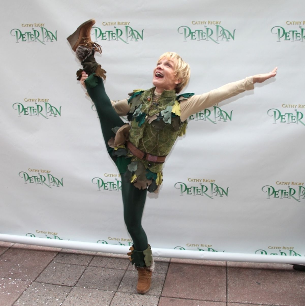 Cathy Rigby - 'Peter Pan' Flies into The Theatre at Madison Square Garden and greets 25 children from the Garden of Dreams Foundation in New York City. at 