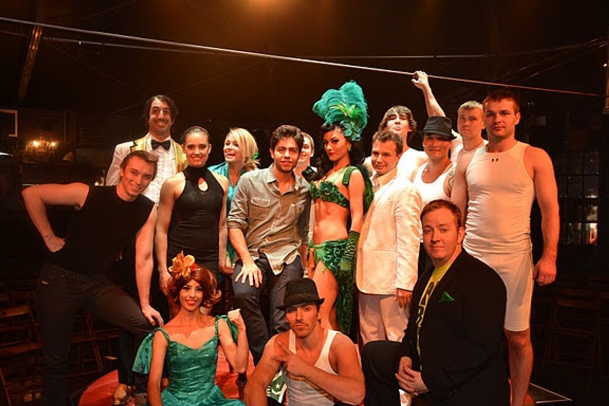  Adrian Grenier and Absinthe cast at 