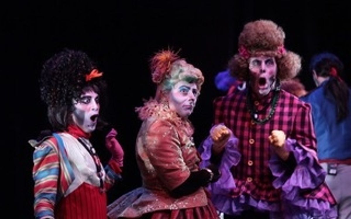  Ryan Hazelbaker, George Spelvin and Jimmy Johansmeyer as the Stepsisters at 