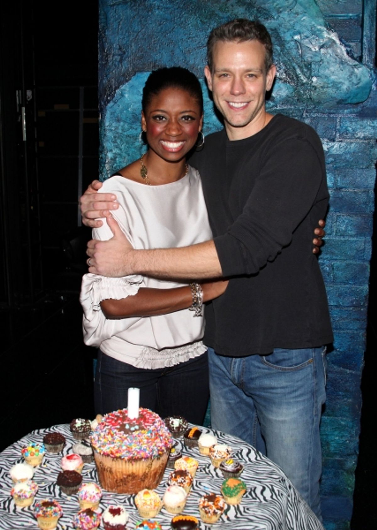 Adam Pascal with Montego Glover  at 