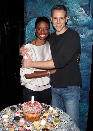 Adam Pascal with Montego Glover @ BroadwayWorld Adam Pascal with Montego Glover Photo