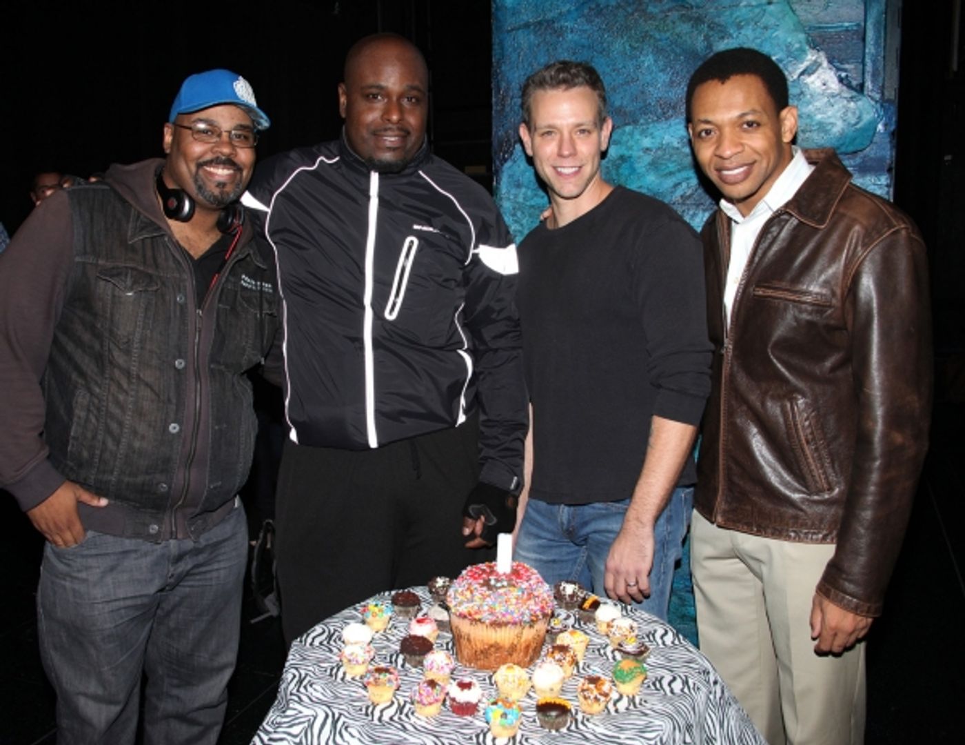 Photo Coverage: Backstage Birthday Celebration for Adam Pascal at MEMPHIS! Photo Coverage: Backstage Birthday Celebration for Adam Pascal at MEMPHIS! Image