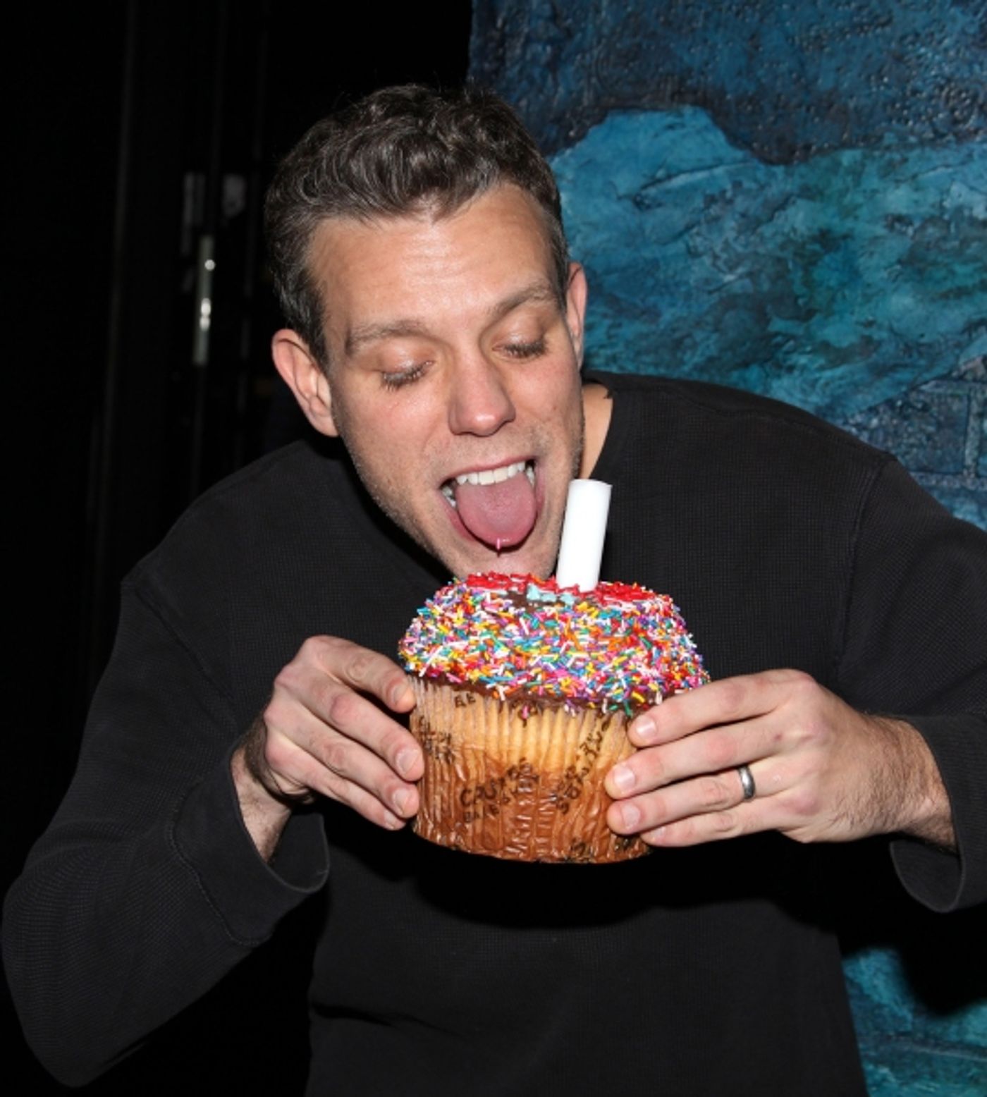Photo Coverage: Backstage Birthday Celebration for Adam Pascal at MEMPHIS!  Image