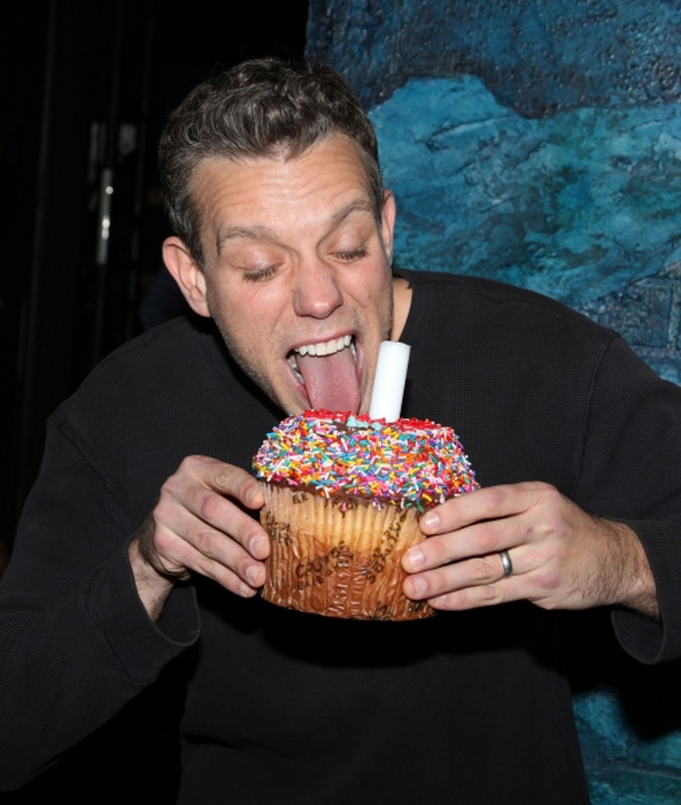 Photo Coverage: Backstage Birthday Celebration for Adam Pascal at MEMPHIS!  Image