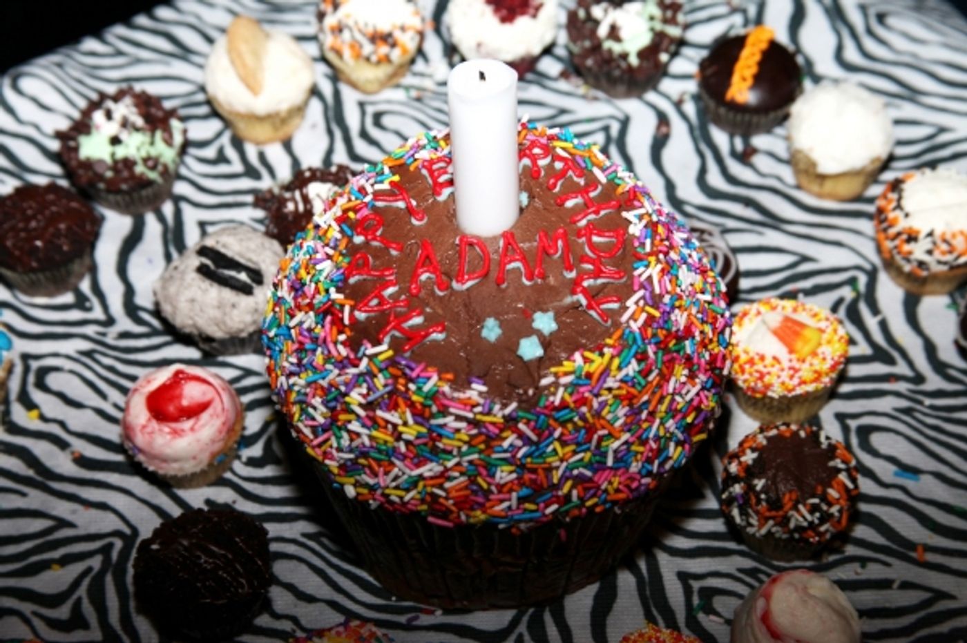 Photo Coverage: Backstage Birthday Celebration for Adam Pascal at MEMPHIS! Photo Coverage: Backstage Birthday Celebration for Adam Pascal at MEMPHIS! Image