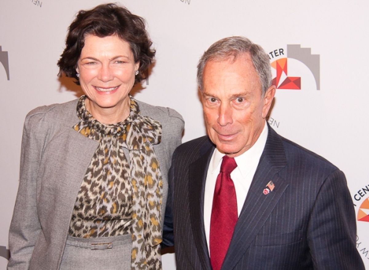 Diana Taylor and Mayor Michael Bloomberg at 