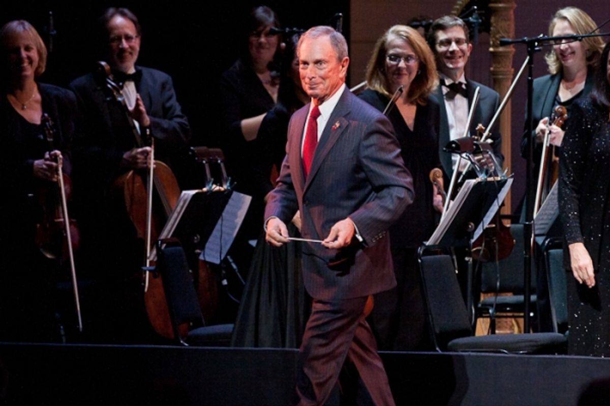 Mayor Michael Bloomberg and The Encores! Orchestra
 at 