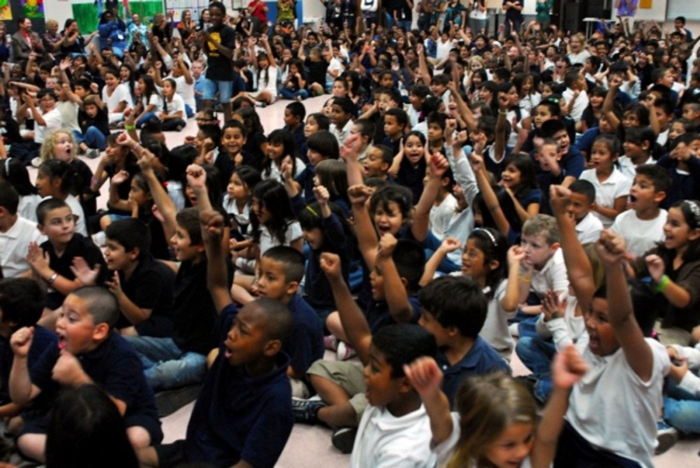 Photo Flash: THE LION KING Visits Walter V. Long Elementary Photo Flash: THE LION KING Visits Walter V. Long Elementary Image