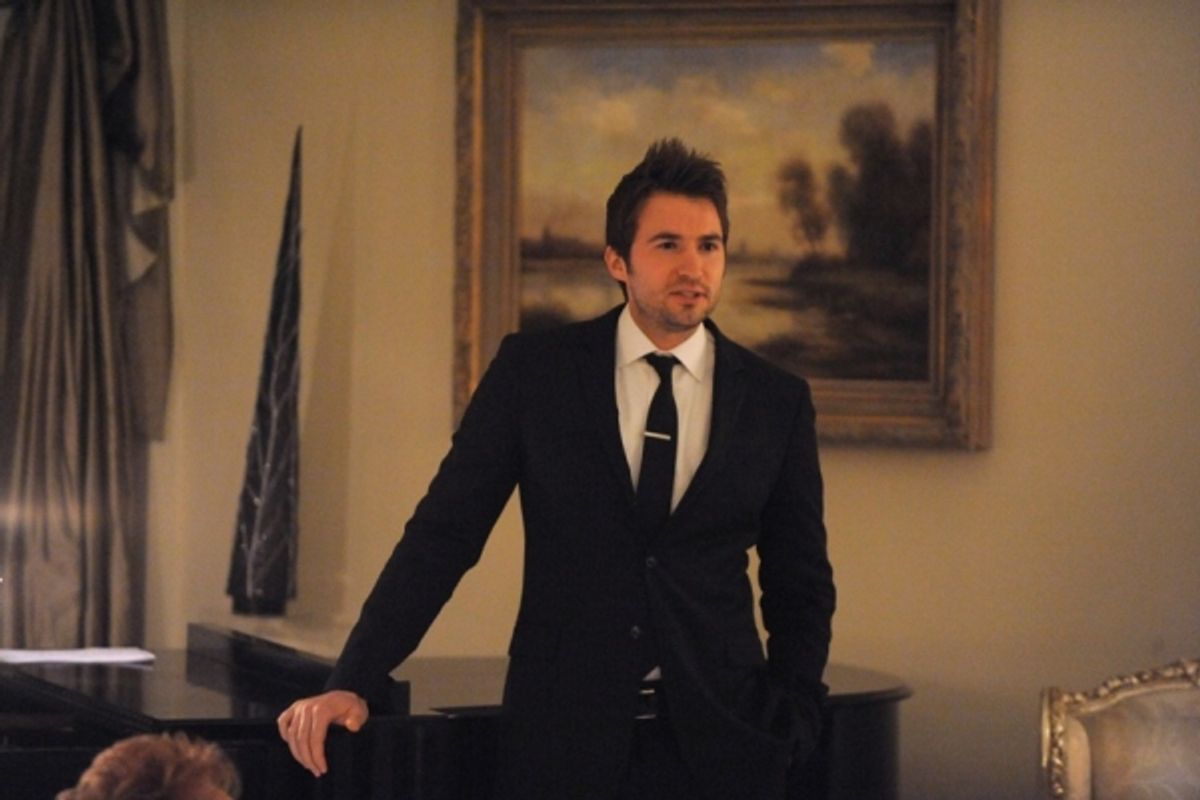 Opera singer Nathan Pacheco gives a living room performance as part of the Geffen Playhouse ChairmanÃ¢â‚¬â„¢s Circle dinner at the home of Mr. and Mrs. Frank Mancuso. at 