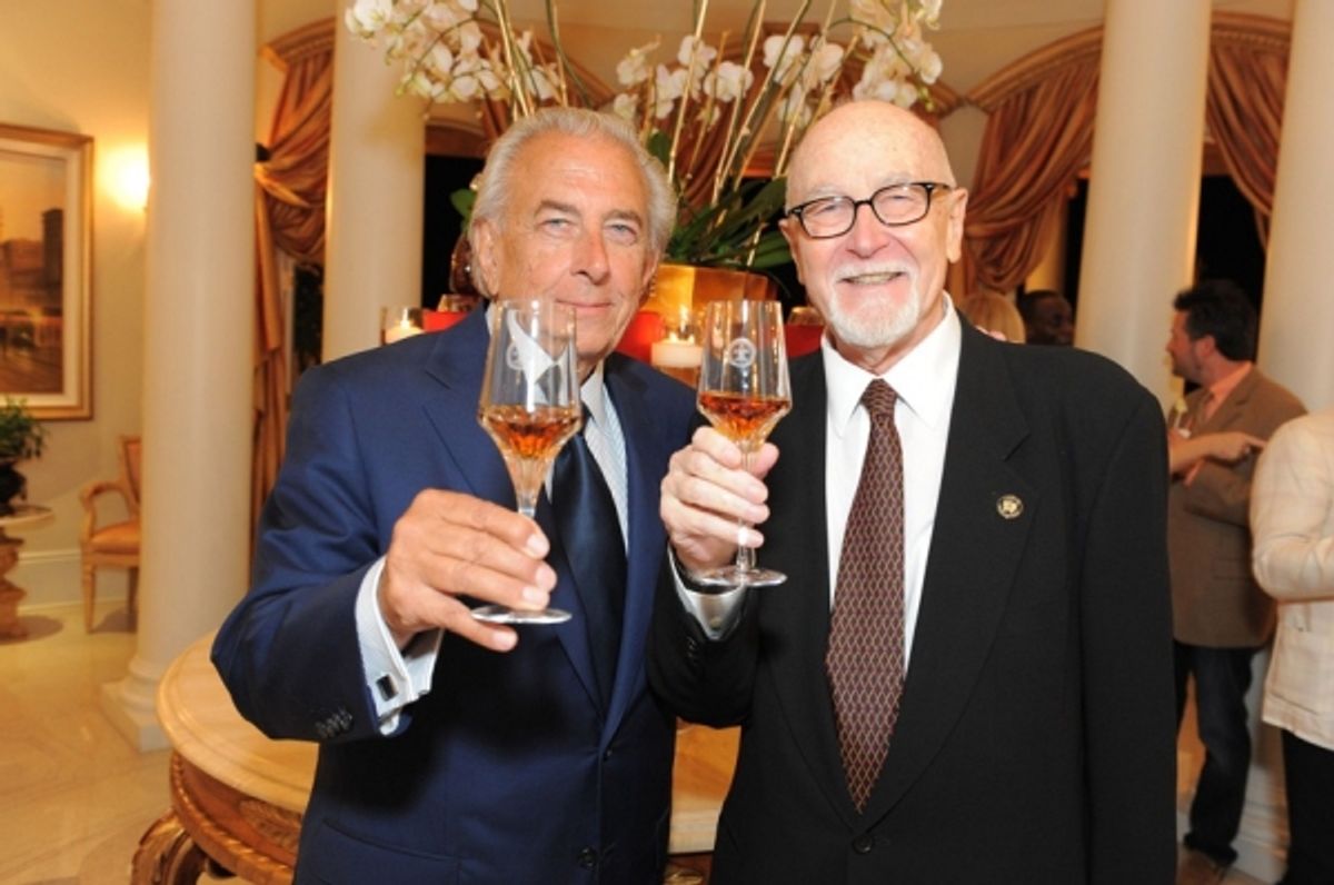  Chairman of the Board Frank Mancuso and Producing Director Gil Cates toast with Remy MartinÃ¢â‚¬â„¢s top of the line Louis XIII cognac, the sponsor for the eveningÃ¢â‚¬â„¢s event. at 