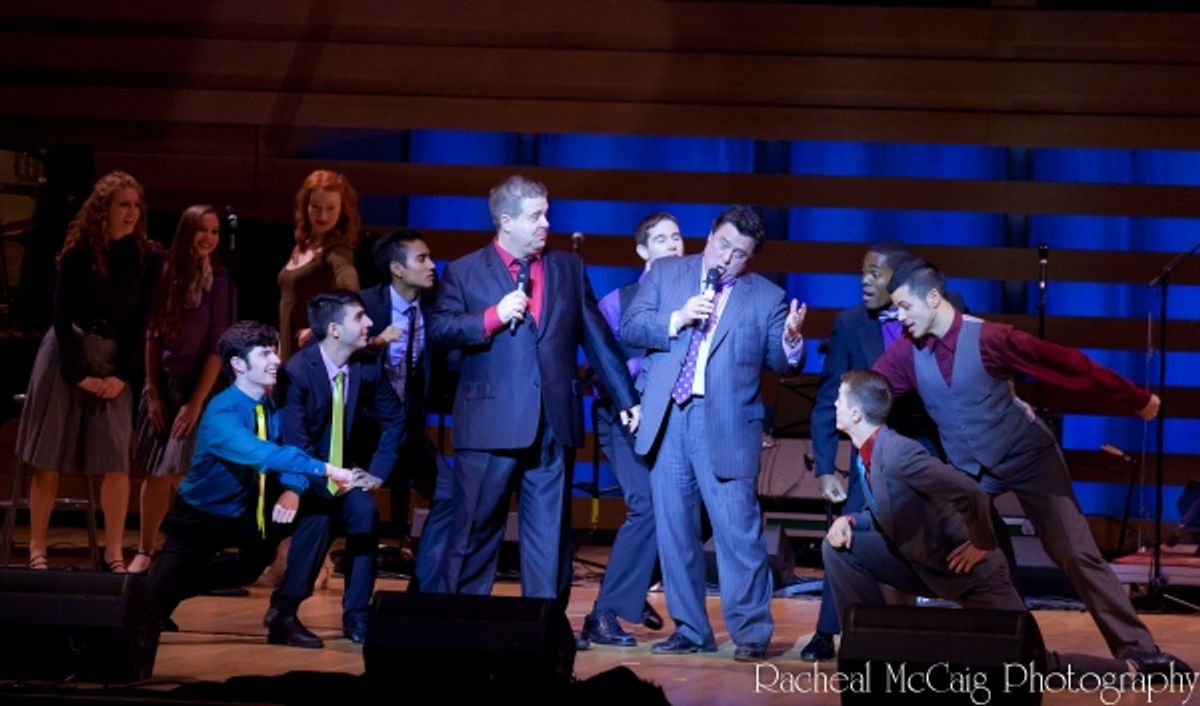 Bruce Dow and Sean Cullen perform 'Brotherhood of Man' with Ryerson studentss at 