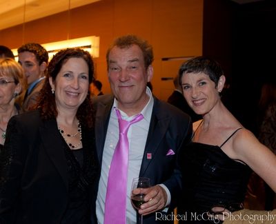 Director and Event Organizer Peggy Shannon with Des McAnuff and Mindy Cooper
 Photo