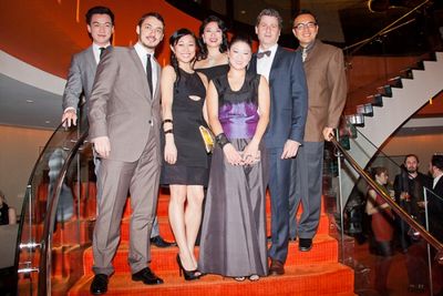 Johnny Wu, Stephen Pucci, Angela Lin, Christine Lin, Jennifer Lim, Gary Wilmes, and L Photo