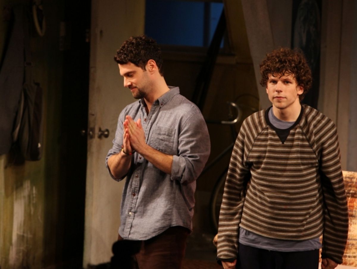 Justin Bartha & Jesse Eisenberg at 