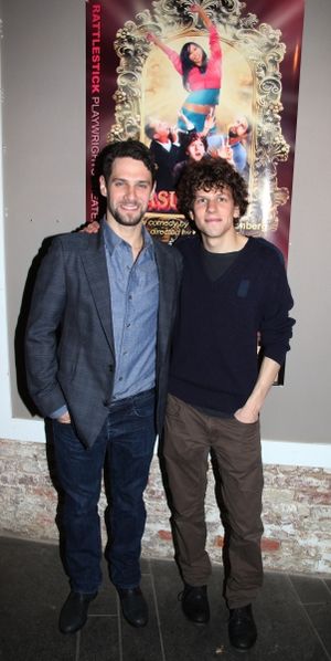 Justin Bartha & Jesse Eisenberg @ BroadwayWorld Justin Bartha & Jesse Eisenberg Photo