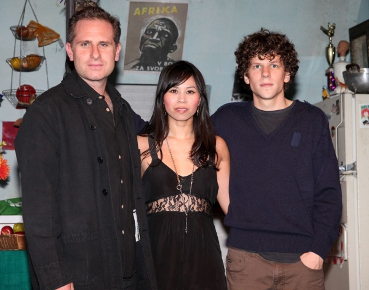 Remy Auberjonois & Camille Mana & Jesse Eisenberg at 