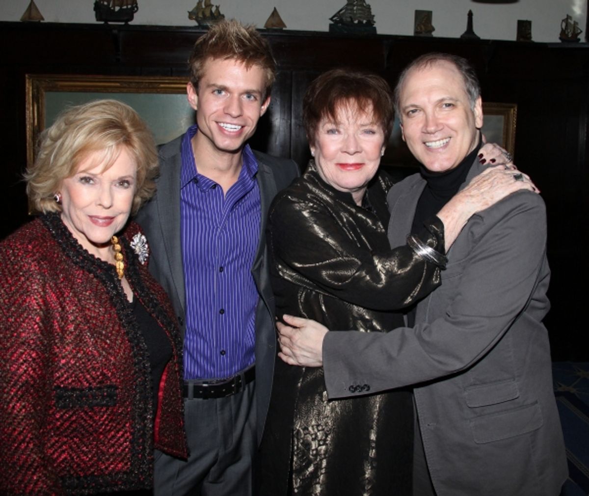Eileen Fulton, Hunter Ryan Herdlicka, Polly Bergen & Charles Busch at 