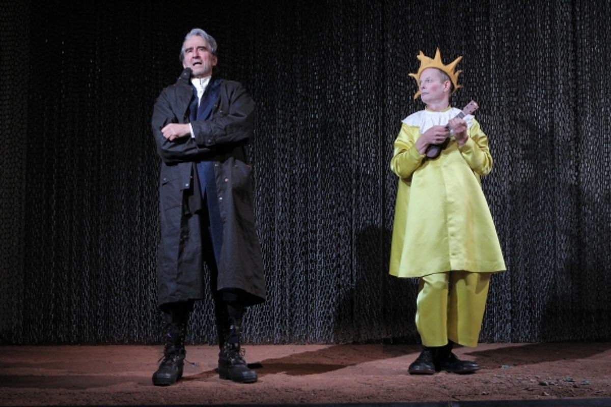 Sam Waterston and Bill Irwin in King Lear, directed by James Macdonald, running at The Public Theater through November 20. Photo Credit: Joan Marcus. at 