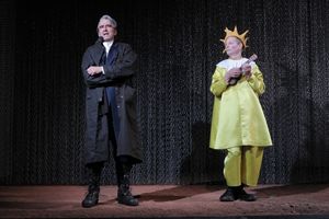 Sam Waterston and Bill Irwin in King Lear, directed by James Macdonald, running at The Public Theater through November 20. Photo Credit: Joan Marcus. @ BroadwayWorld Sam Waterston and Bill Irwin in King Lear, directed by James Macdonald, running at Th Photo