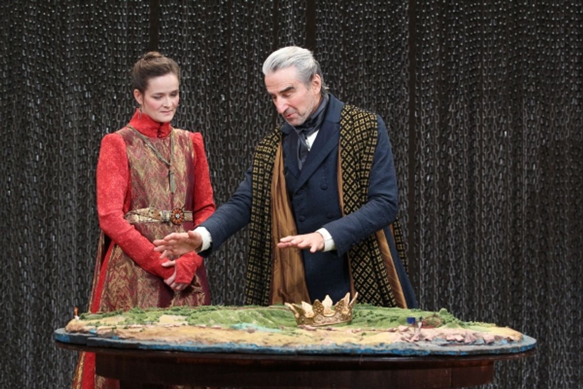 Enid Graham and Sam Waterston in King Lear, directed by James Macdonald, running at The Public Theater through November 20. Photo Credit: Joan Marcus. at 