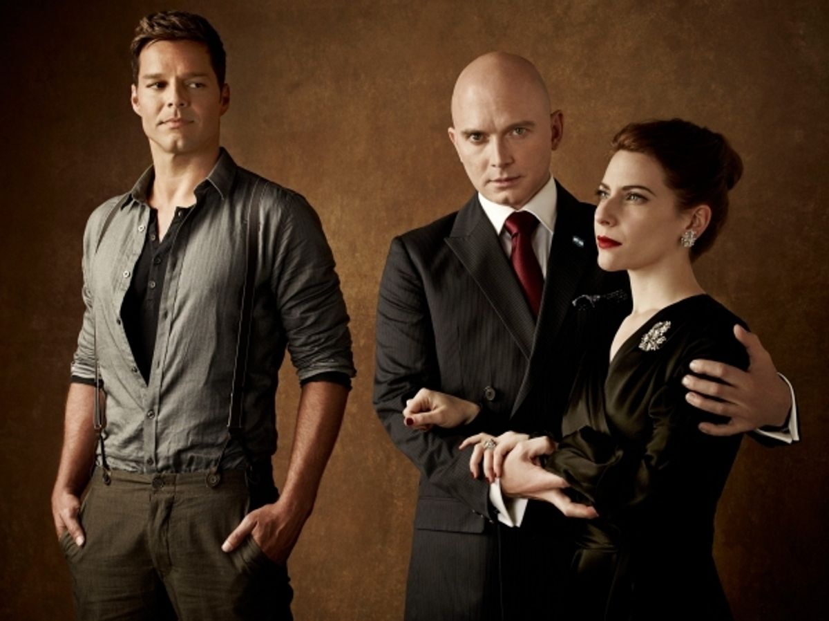 Ricky Martin, Michael Cerveris and Elena Roger at 