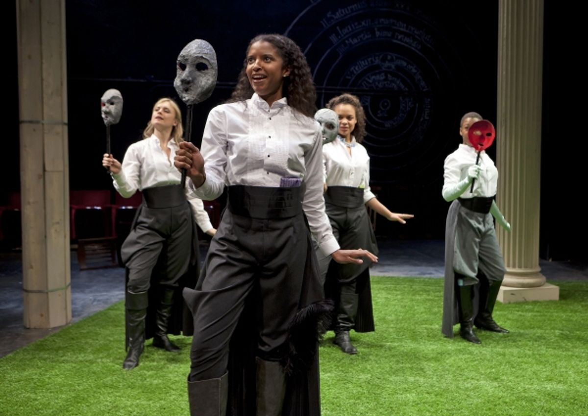 Rebecca Brooksher, Renee Elise Goldsberry, Michelle Beck, and Samira Wiley at 