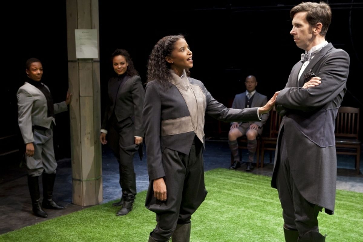 Samira Wiley, Michelle Beck, Renee Elise Goldsberry, Hoon Lee, and Robert Stanton at 