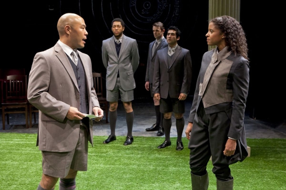 Hoon Lee, Keith Eric Chappelle, Nick Westrate, Jorge Chacon, and Renee Elise Goldsberry at 