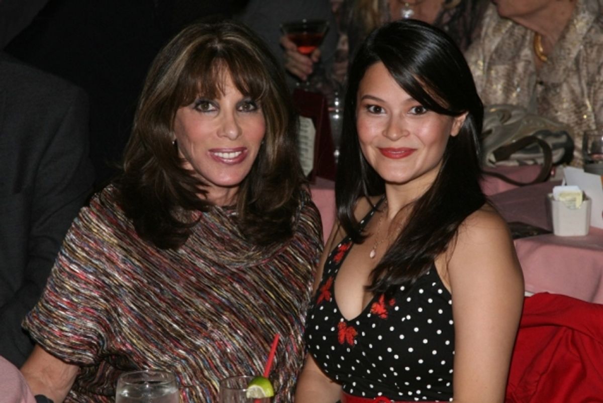 Romi Dames and Kate Linder in the front row at 