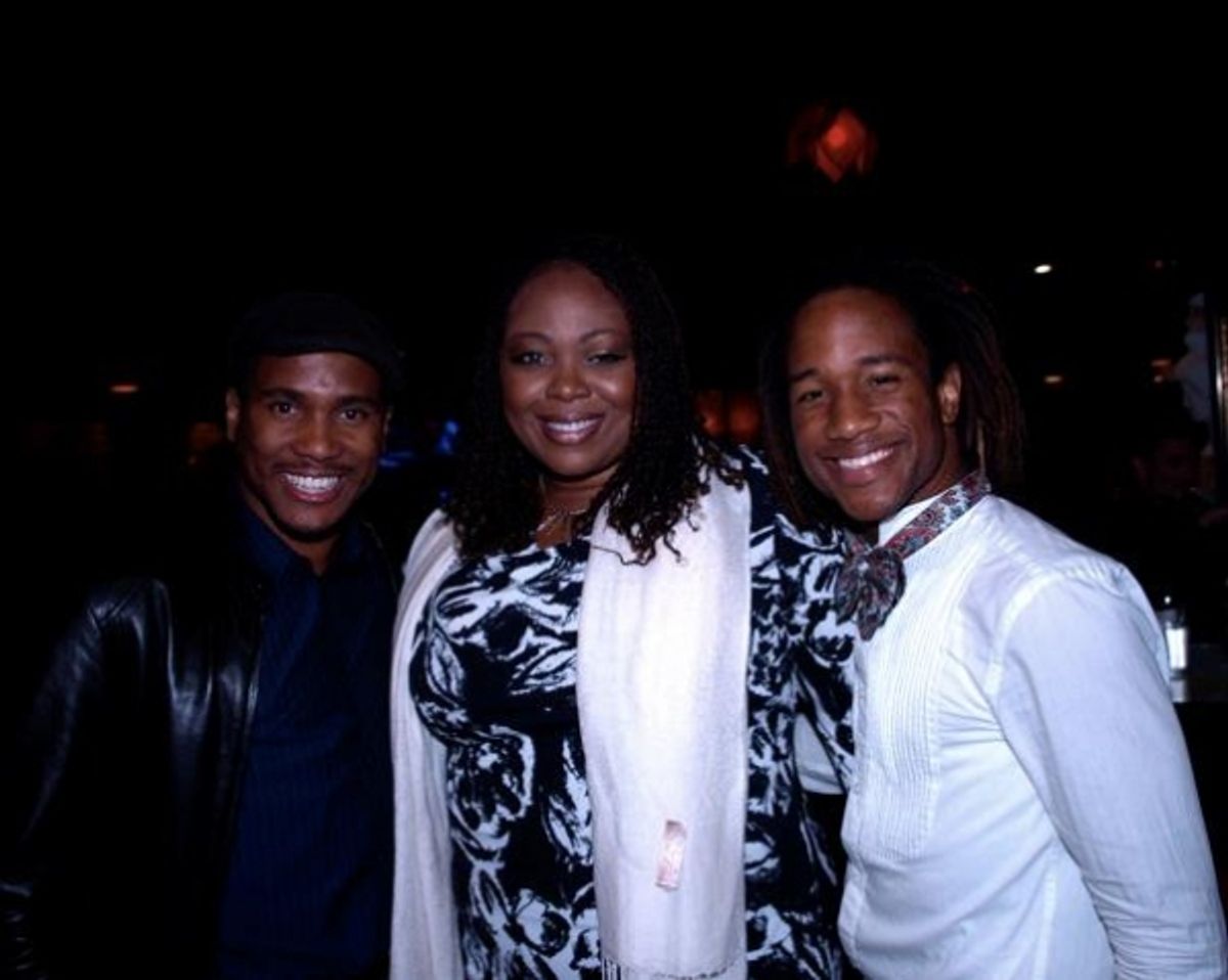 Eric B. Anthony, Gwen Stewart and Marcus Terrell at 