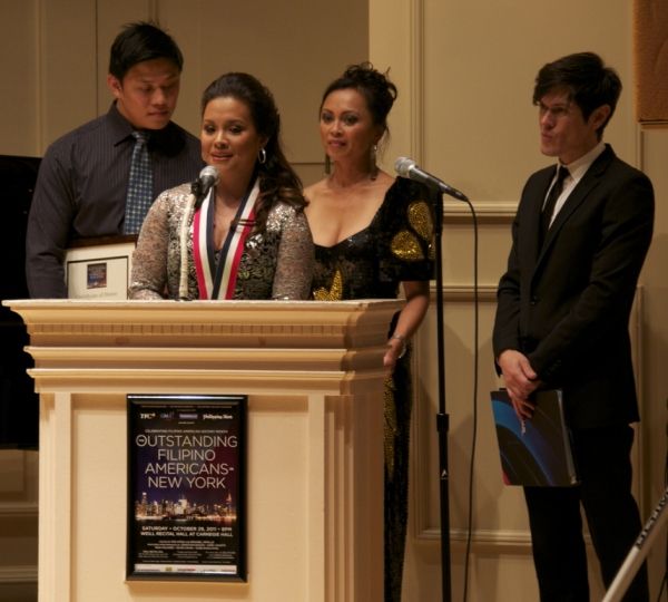 Lea Salonga, FOX News' Ernabel Demillo, MiG Ayesa
 Photo