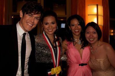 MiG Ayesa, Lea Salonga, J. Elaine Marcos, publicist Carissa Villacorta Photo