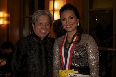guitarist and composer Michael Dadap, Lea Salonga
 Photo