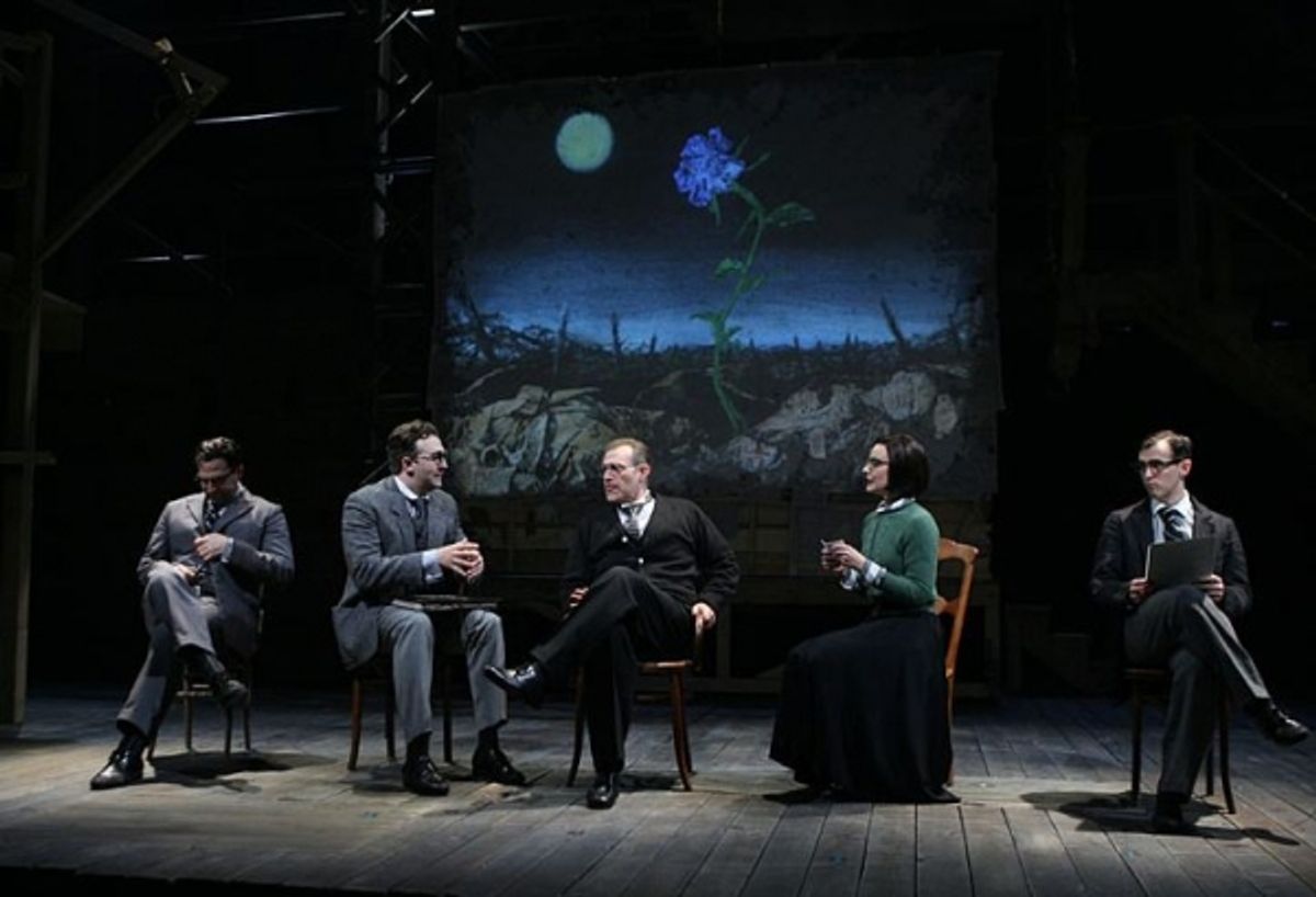 Marc Kudisch and the cast of THE BLUE FLOWER at 