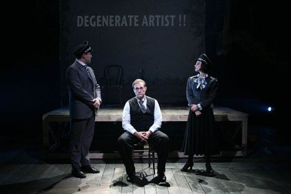 Aaron Serotsky, Marc Kudisch and Julia Osborne at 