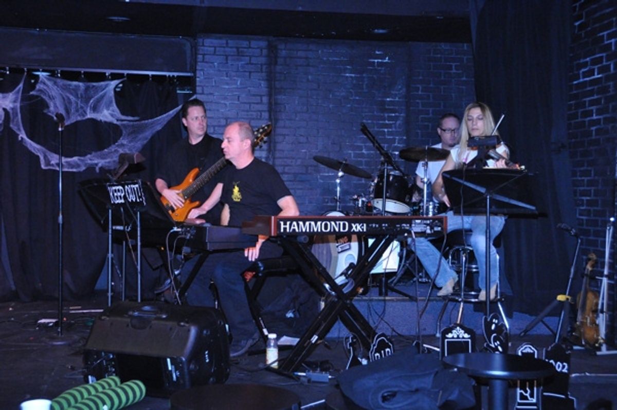 Joseph Church (Musical Director) and some of the band-Kevin Dow, Ken Dow and Susan Aquila at 