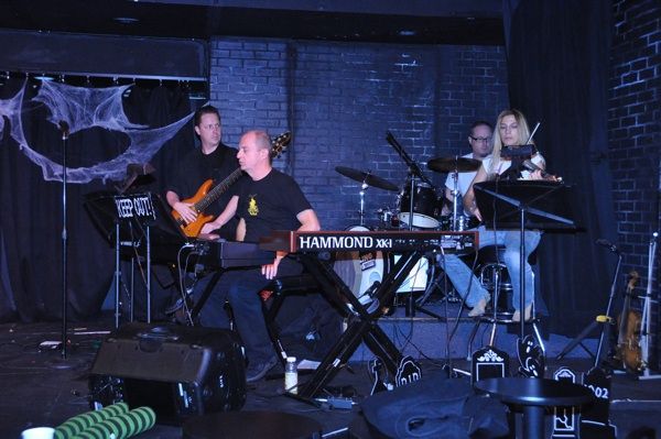 Joseph Church (Musical Director) and some of the band-Kevin Dow, Ken Dow and Susan Aq Photo