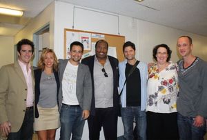 Andy Blankenbuehler, Amanda Green, Lin-Manuel Miranda, Leslie David Baker, Tom Kitt,  Photo