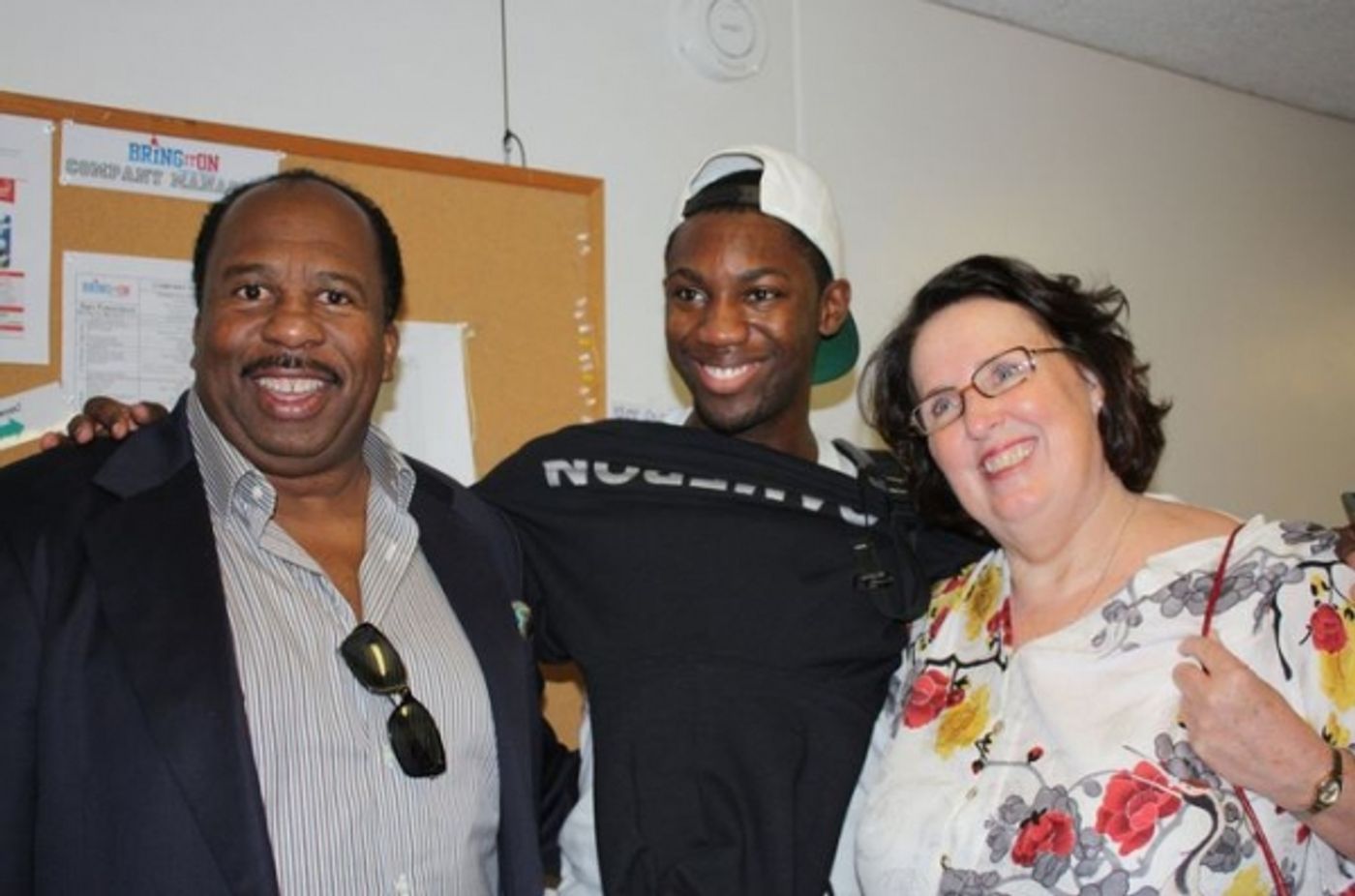 Photo Flash: Cast of THE OFFICE Visits BRING IT ON Photo Flash: Cast of THE OFFICE Visits BRING IT ON Image