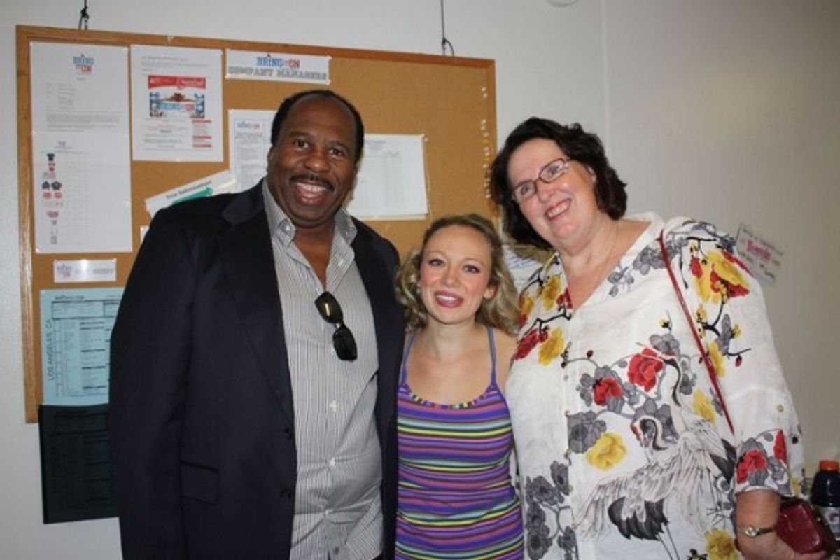 Leslie David Baker, Courtney Corbeille, Phyllis Smith at 