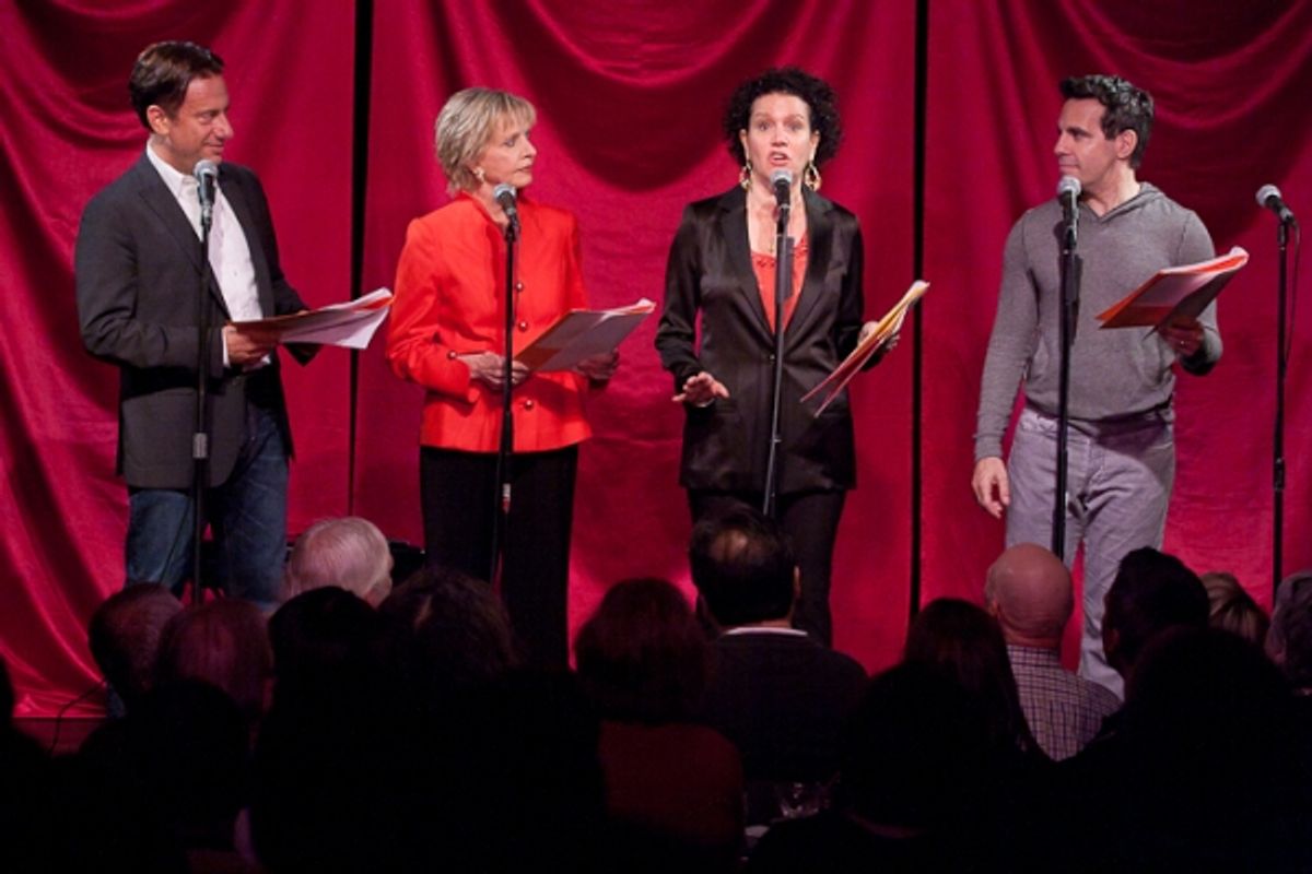 Eugene Pack, Florence Henderson, Susie Essman, and Mario Cantone at 