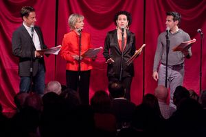 Eugene Pack, Florence Henderson, Susie Essman, and Mario Cantone Photo