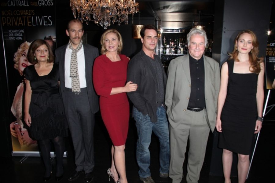 Photo Coverage: Kim Cattrall, Paul Gross & PRIVATE LIVES Meet the Press Image