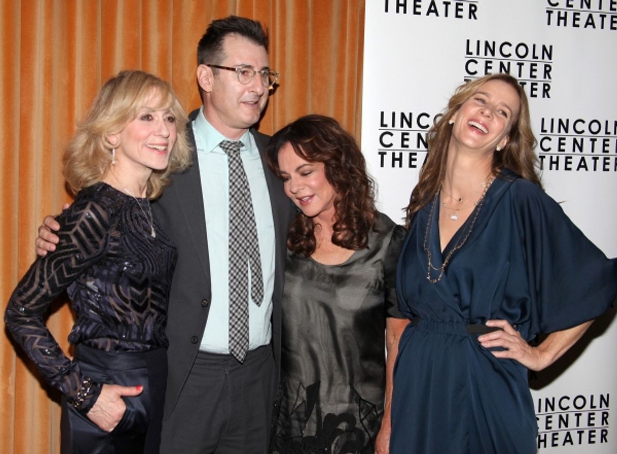 (L-R) Thomas Sadoski, Judith Light, playwright Jon Robin Baitz, Stockard Channing, and Rachel Griffiths  at 