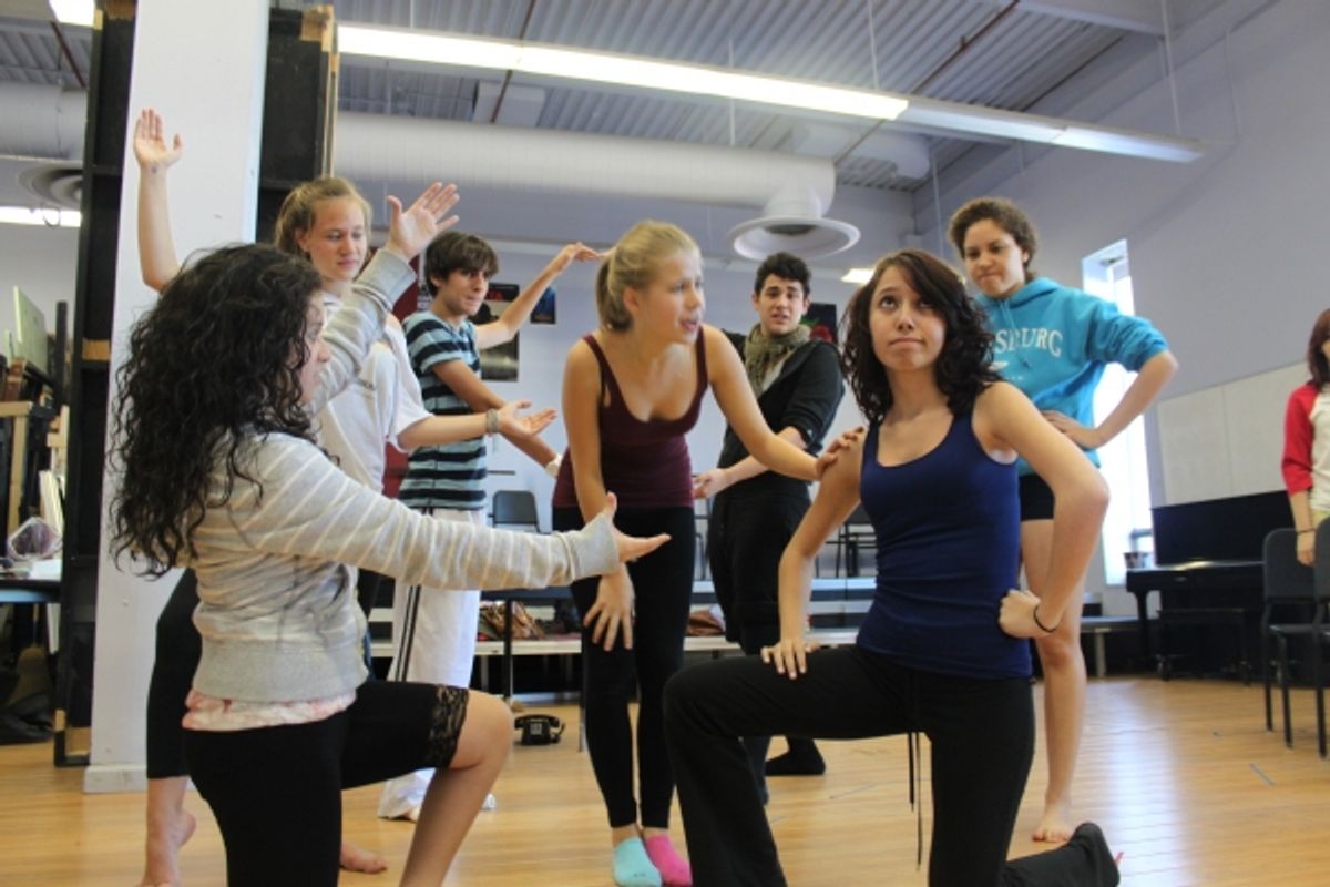 KENITA MILLER and the HTHS cast of XANADU in Rehearsal  at 
